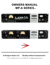 a designs MP-2A Series Owner's Manual