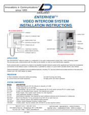 lee dan enterview PK-417 Installation Instructions Manual