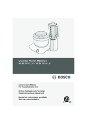 Bosch MUM 6N11 UC Use And Care Manual