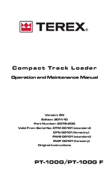Terex PT-100G F Operation And Maintenance Manual