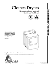 Alliance Laundry Systems D677I Installation & Operation Manual