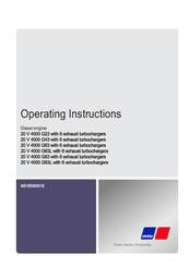 mtu 20 V 4000 G63L Operating Instructions Manual