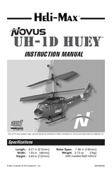 Heli-Max Novus UH-1D HUEY Instruction Manual