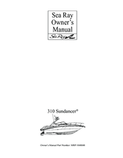 Sea Ray 310 Sundancer Owner's Manual