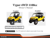 gio Vyper 4WD 1100cc 2 seater Owner's Manual