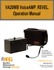 ARG VA20WB VoiceAMP REVEL Operation Manual