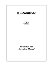 Genther MPAII Installation And Operation Manual