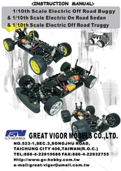 GREAT VIGOR 1/10th Scale Electric Off Road Buggy Instruction Manual