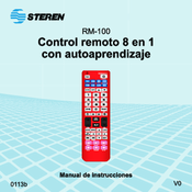 manual de control remoto universal steren rm-8000