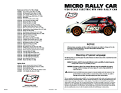 Team Losi Micro Rally Car Operation Manual