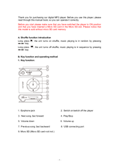 Denver digital MP3 player User Manual