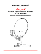 Winegard Carryout PM-2000 Assembly And Operating Instructions