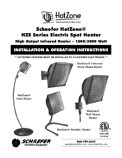 Schaefer HotZone Patio Heater Installation & Operation Instructions