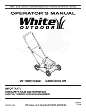 White Outdoor 100 Series Operator's Manual
