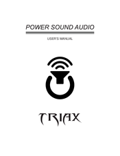 Power Sound Audio TRIAX User Manual