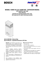 Bosch AQ 125BO LP User Manual