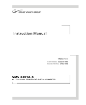 GRASS VALLEY SMS 8301A-K Instruction Manual