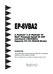 EPOX EP-6VBA2 User Manual