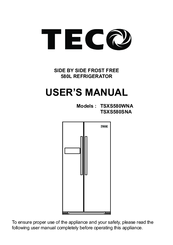 Teco TSXS580WNA Instruction Manual