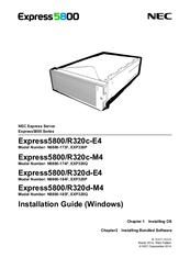 NEC Express5800/R320d-M4 Series Installation Manual