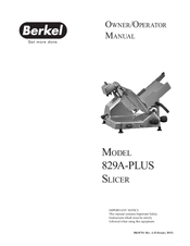 Berkel 829A-PLUS Owner's/Operator's Manual