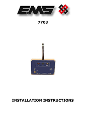 EMS 7703 Installation Instructions Manual