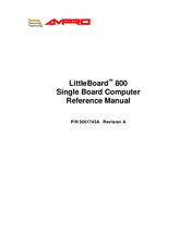 Ampro LittleBoard 800 Reference Manual