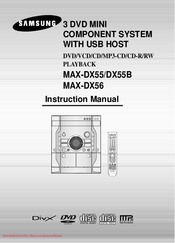 Samsung MAX-DX55B Instruction Manual