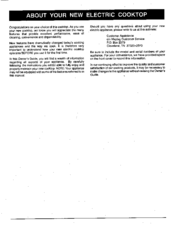 Maytag ELECTRIC COOKTOP User Manual