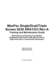 MaxPac Single-Screen 8230 Training And Maintenance Manual