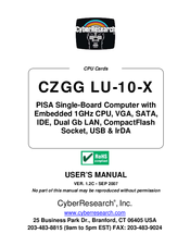 CyberResearch CZGG LU-10-X User Manual