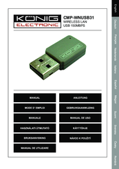 Konig CMP-WNUSB31 Manual Manual
