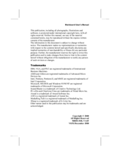 EUROCOM M805LMR User Manual
