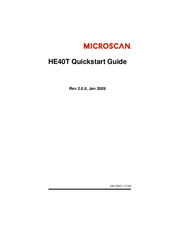 Microscan HE40T Quick Start Manual