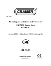 Cramer CBC Operating And Installation Instructions