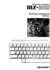 Sharp MZ-800 Technical Reference And User's Manual
