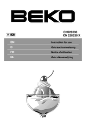 Beko CN228230 Instructions For Use Manual