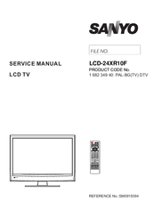 Sanyo LCD-24XR10F Service Manual