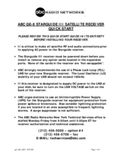 abc GE-8 Starguide III Quick Start Manual