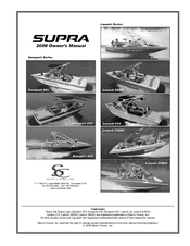 Skier's Choice 2008 Supra Sunsport 20V Owner's Manual