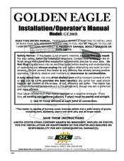 Golden Eagle GE200B Installation & Operator's Manual