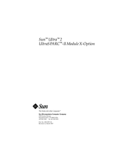 Sun Microsystems Ultra 2 UltraSPARC-II Manual