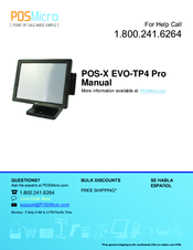 POSMicro POS-X EVO-TP4 Pro User Manual