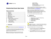 Ambient Weather WeatherHub2 Quick Start Manual