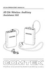Comtek AT-216 Operator's Manual