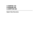 ADT A-ADRP4E-120 User Manual