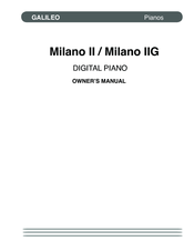 Galileo Milano IIG Owner's Manual