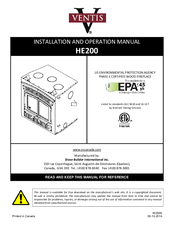 Ventus HE200 Installation And Operation Manual