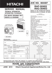 Hitachi RAC-35NX2 Service Manual