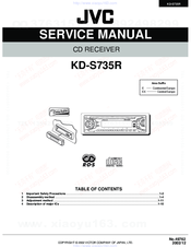 JVC KD-S735R Service Manual